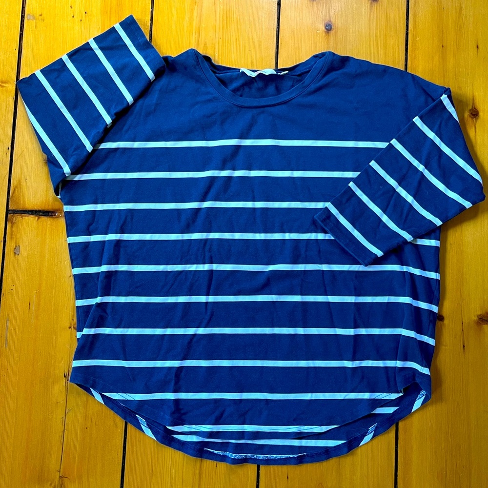 Vineyard Vines 3/4 sleeve Breton stripe shirt